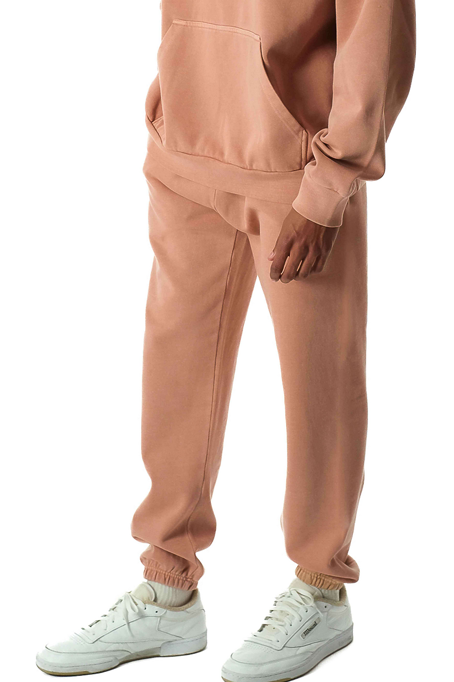 Heavyweight Relaxed-Fit Cotton Blend Jogger Sweatpants with Drawcord