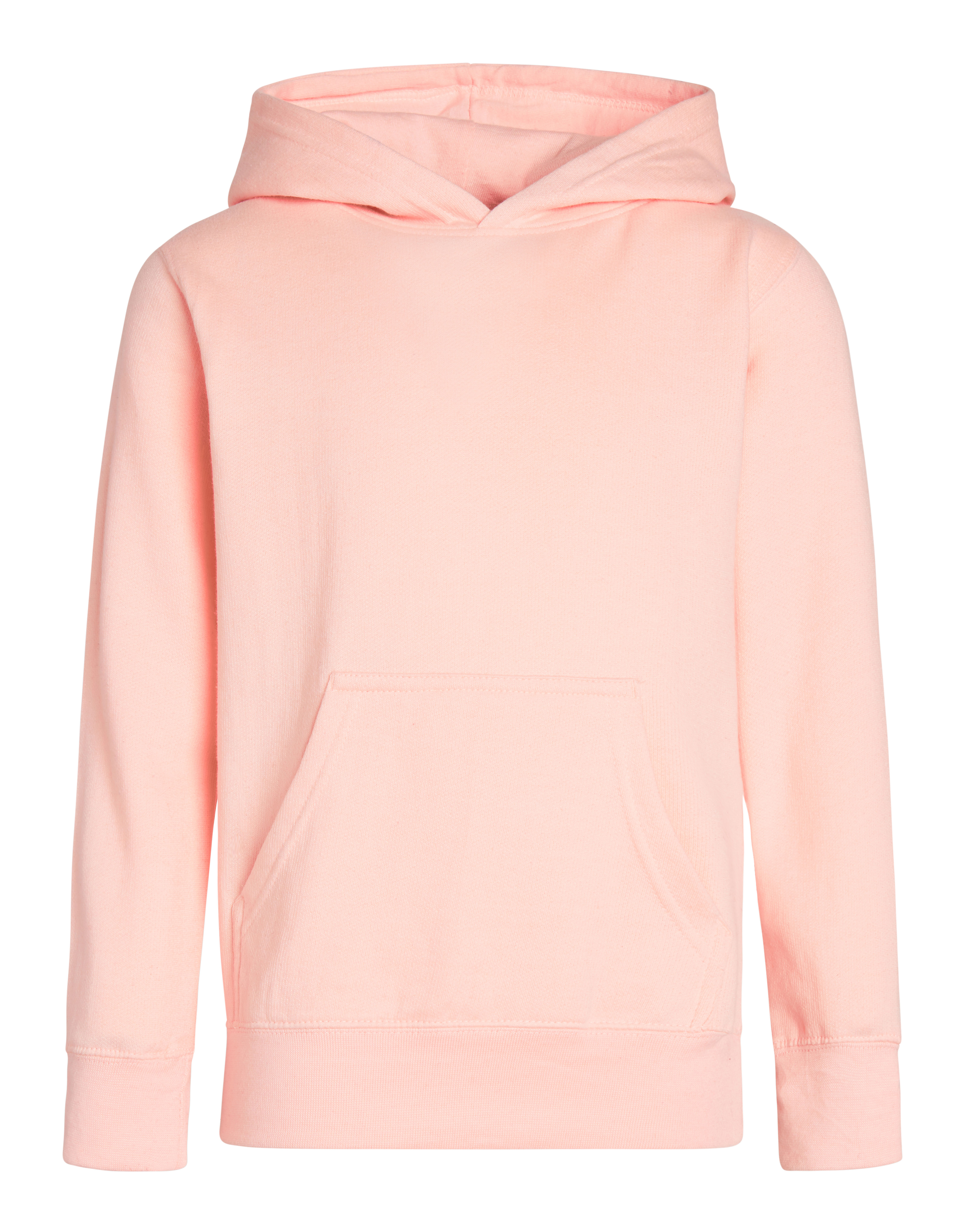 Youth Classic Pullover Hoodie Cotton-Poly Fleece Jersey-Lined Kangaroo Pocket