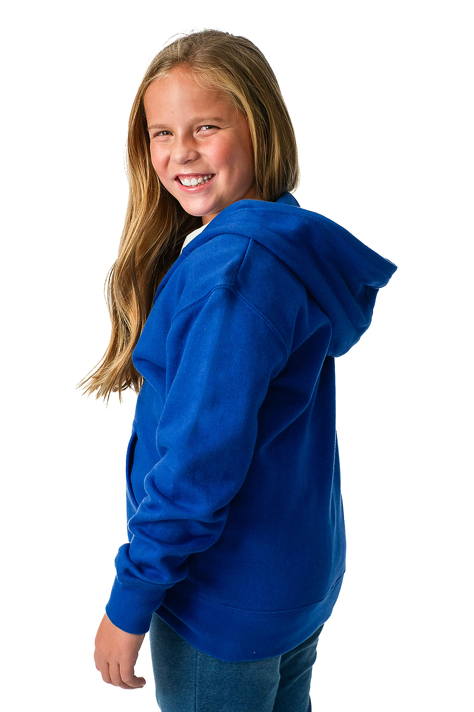 Youth Classic Zipper Hoodie Fleece Lined YKK Full Zip