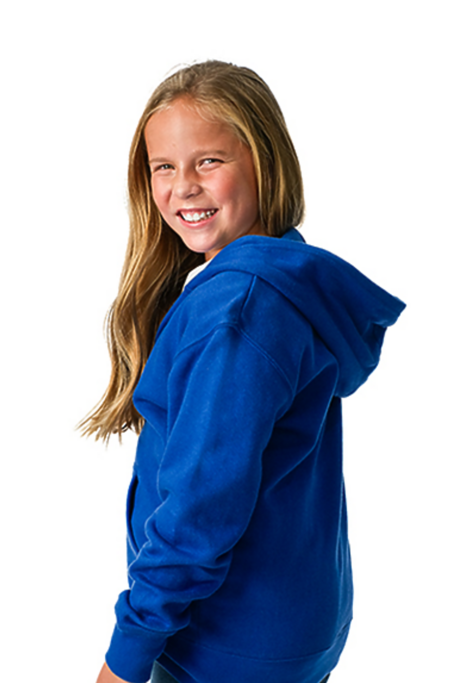 Youth Classic Zipper Hoodie Fleece Lined YKK Full Zip