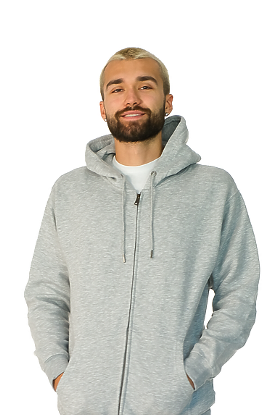 Premium Poly-Cotton Full-Zip Hoodie with YKK Zipper Multiple Colors