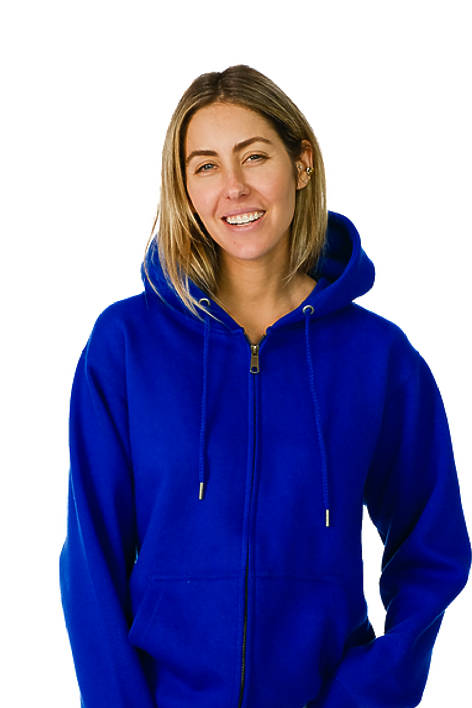 Premium Poly-Cotton Full-Zip Hoodie with YKK Zipper Multiple Colors