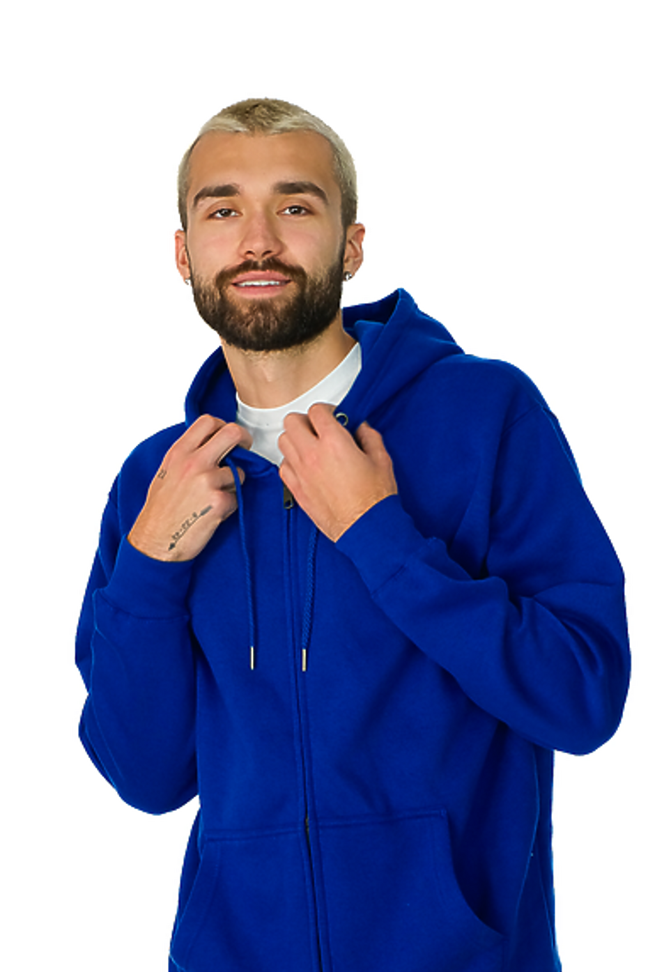 Premium Poly-Cotton Full-Zip Hoodie with YKK Zipper Multiple Colors