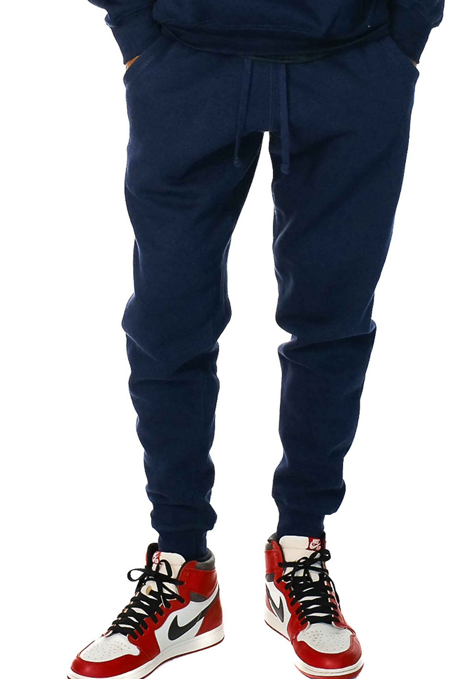 Premium Midweight Fleece Jogger Pants with Ribbed Waistband & Cuffs