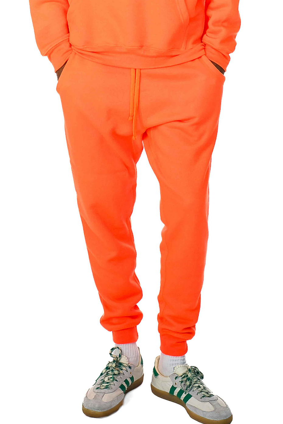 Premium Midweight Fleece Jogger Pants with Ribbed Waistband & Cuffs