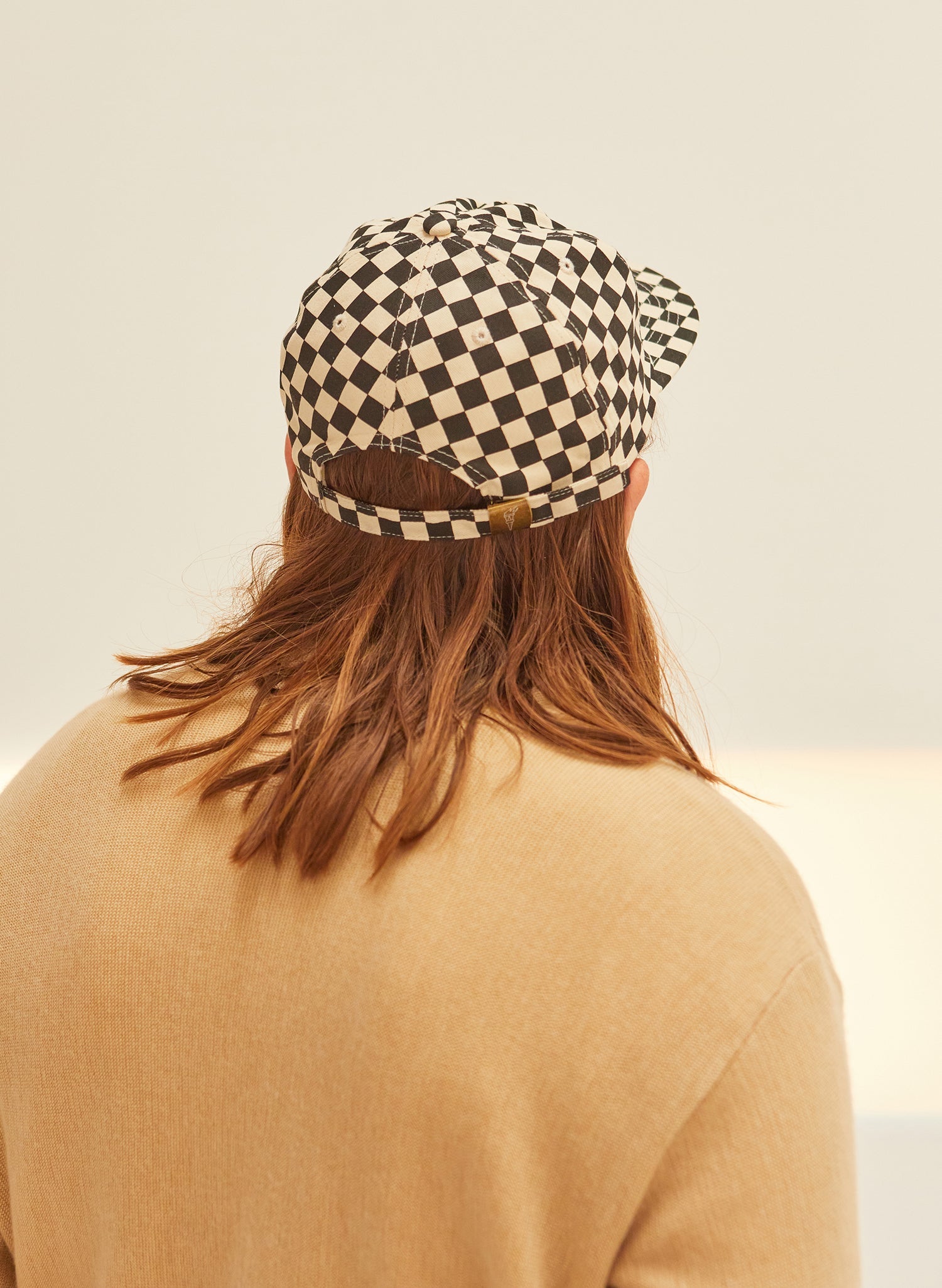 Checkerboard Field Trip Brushed Cotton Twill 5-Panel Adjustable Hat