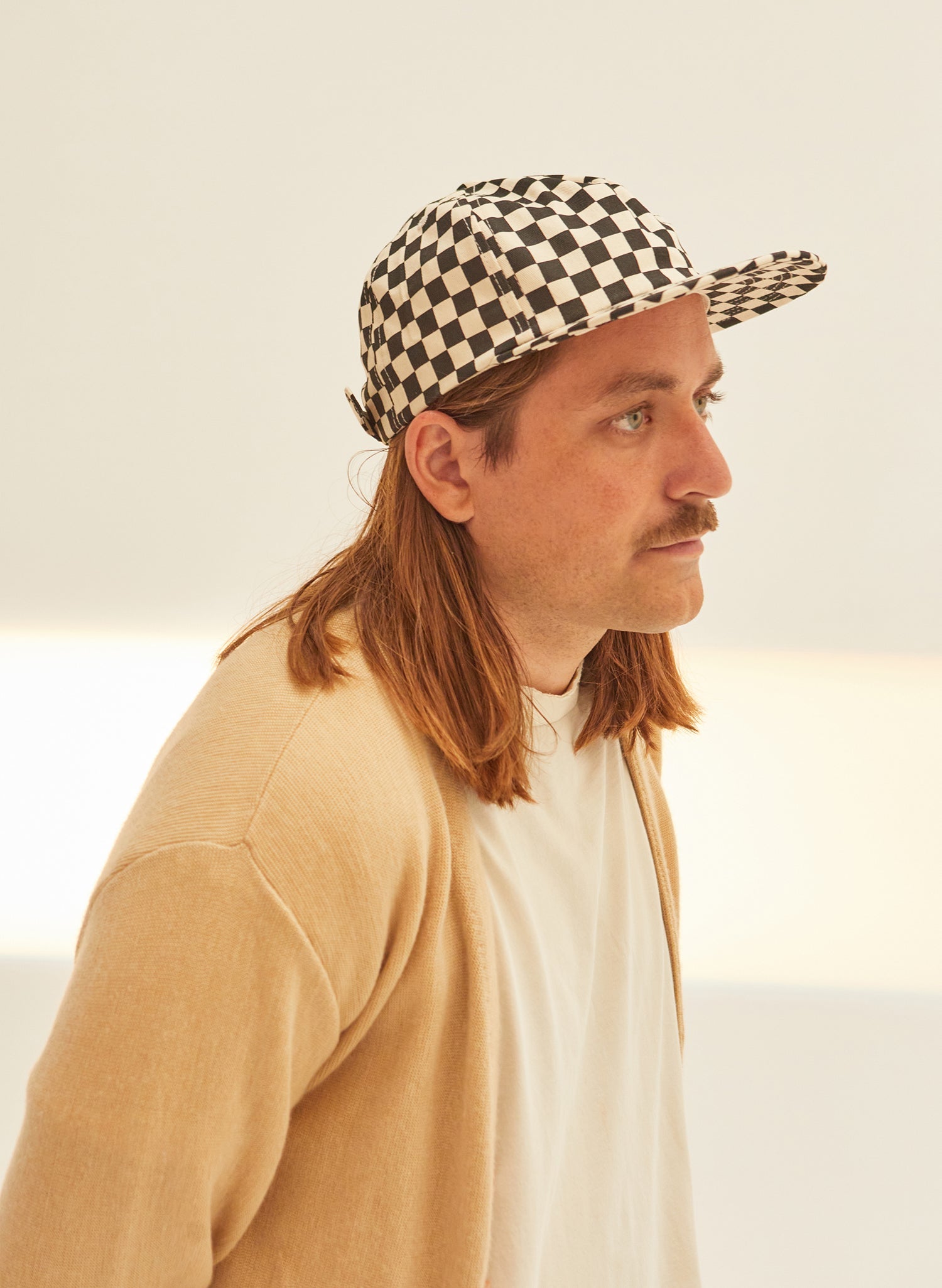 Checkerboard Field Trip Brushed Cotton Twill 5-Panel Adjustable Hat