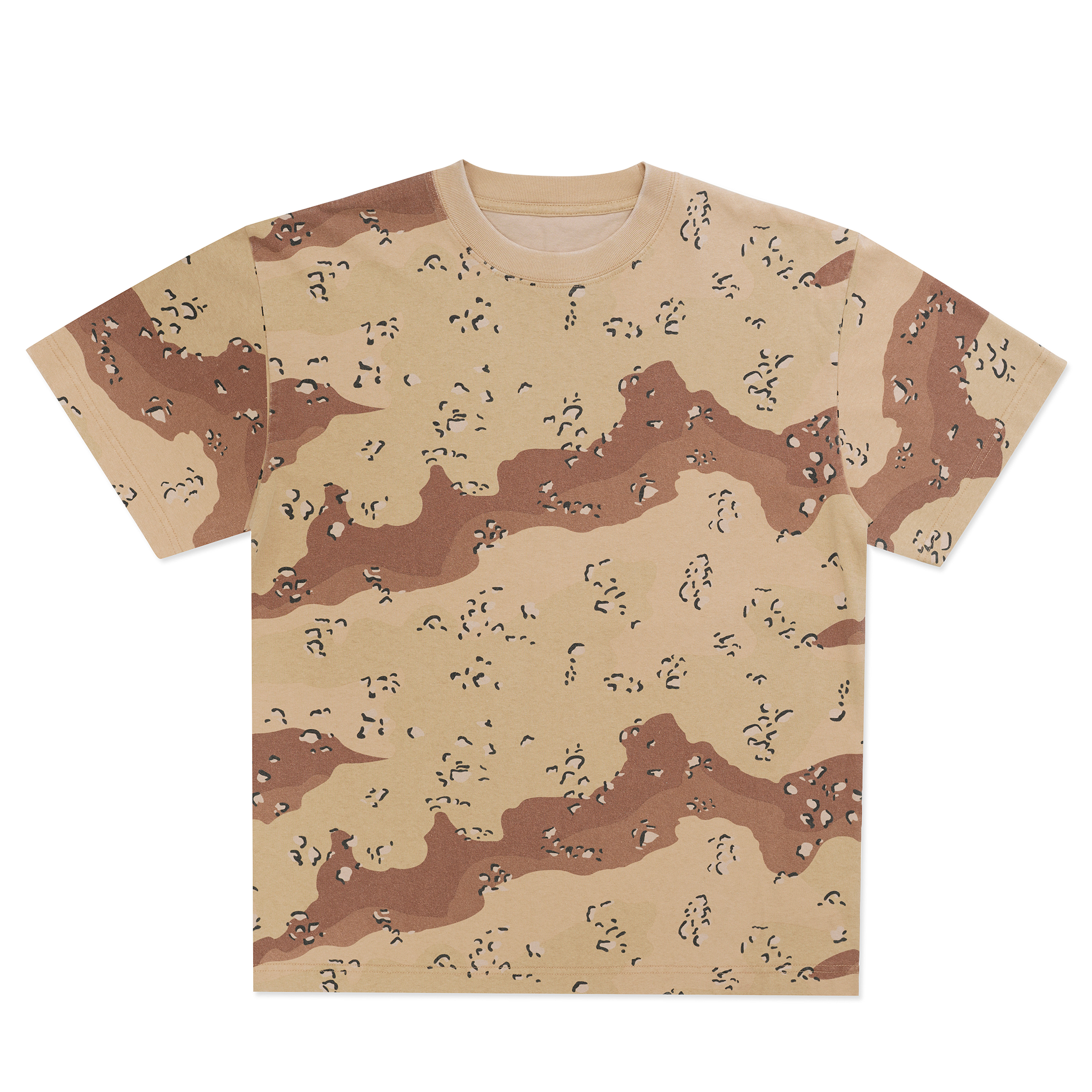 Oversized Box Short Sleeve Tee 7.5oz Enzyme-Wash Cotton Drop Shoulder