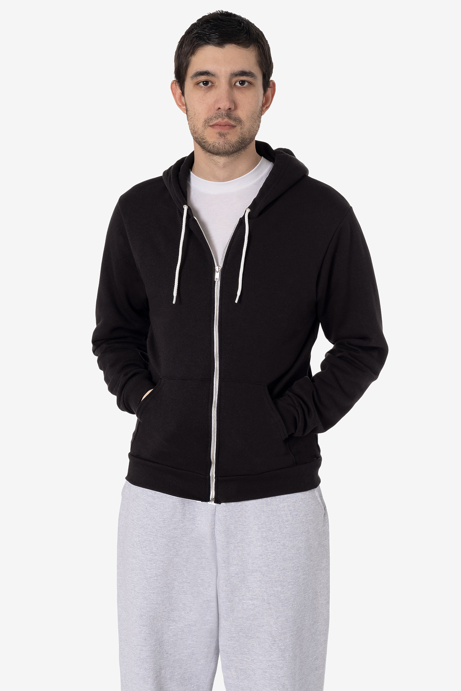 Premium Poly-Cotton Flex Fleece Full-Zip Unisex Hoodie - 8.2 oz Comfort
