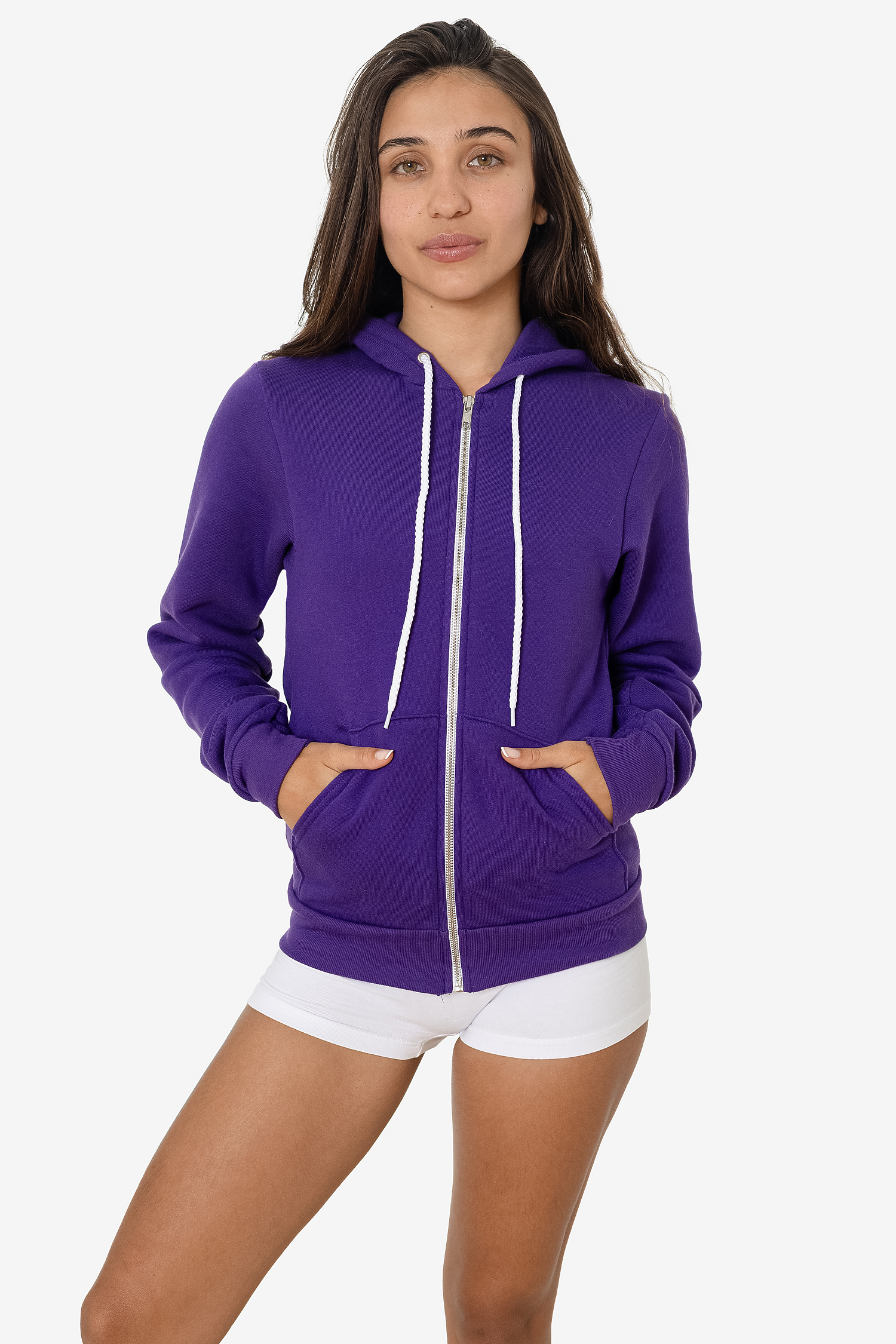 Premium Poly-Cotton Flex Fleece Full-Zip Unisex Hoodie - 8.2 oz Comfort