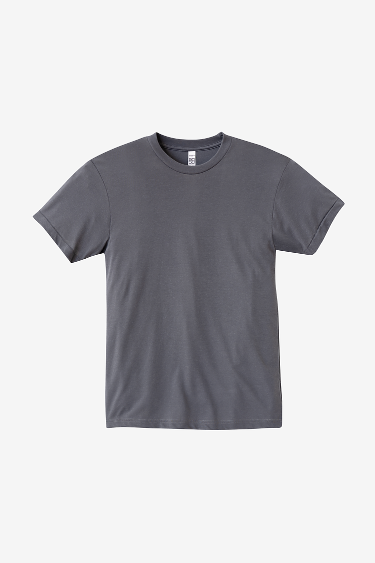 Premium Unisex Poly-Cotton Blend Crewneck T-Shirt, 3.8 oz, Made in USA