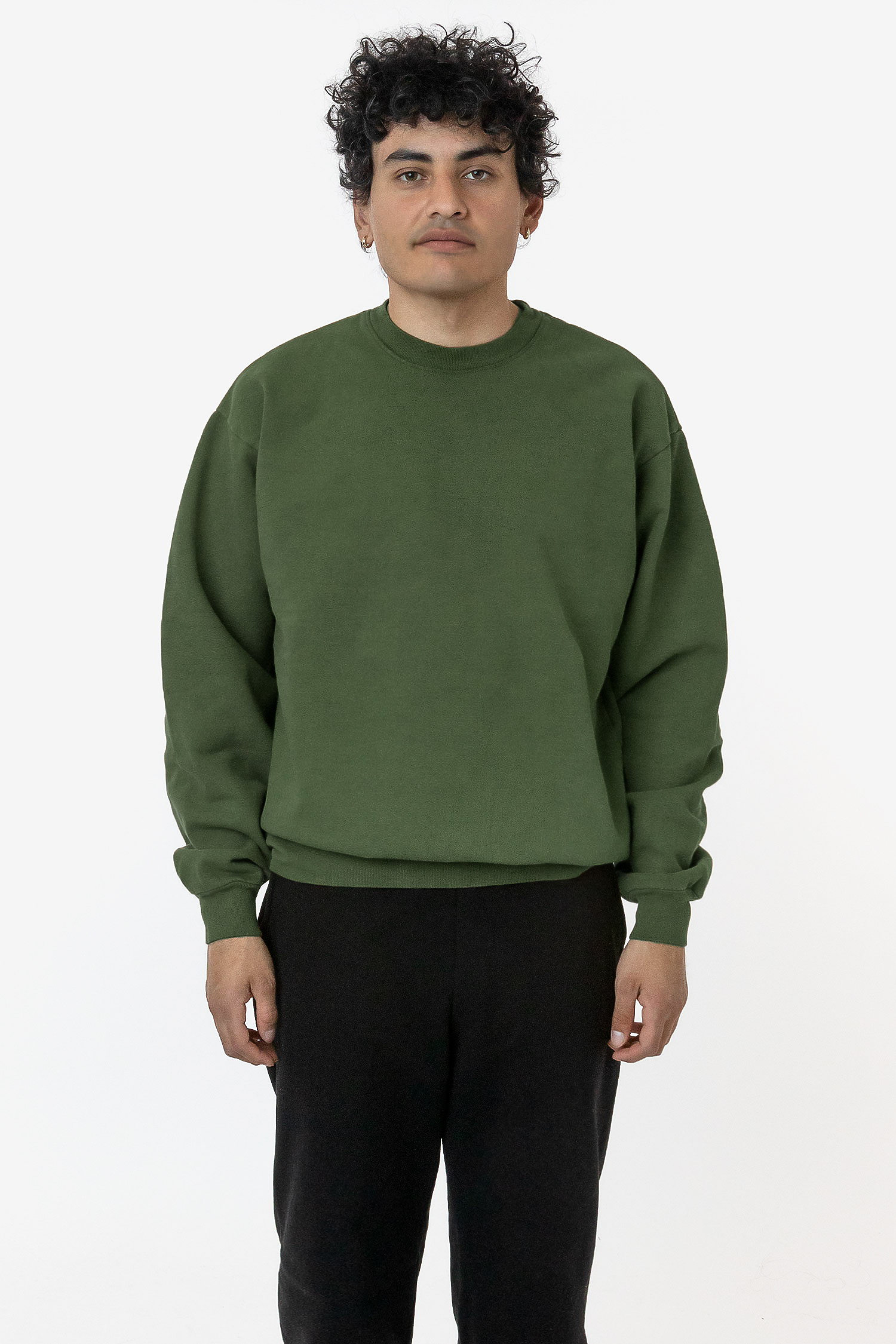 Luxurious 14oz Heavy Fleece Garment Dyed Crewneck Sweatshirt - Soft & Warm
