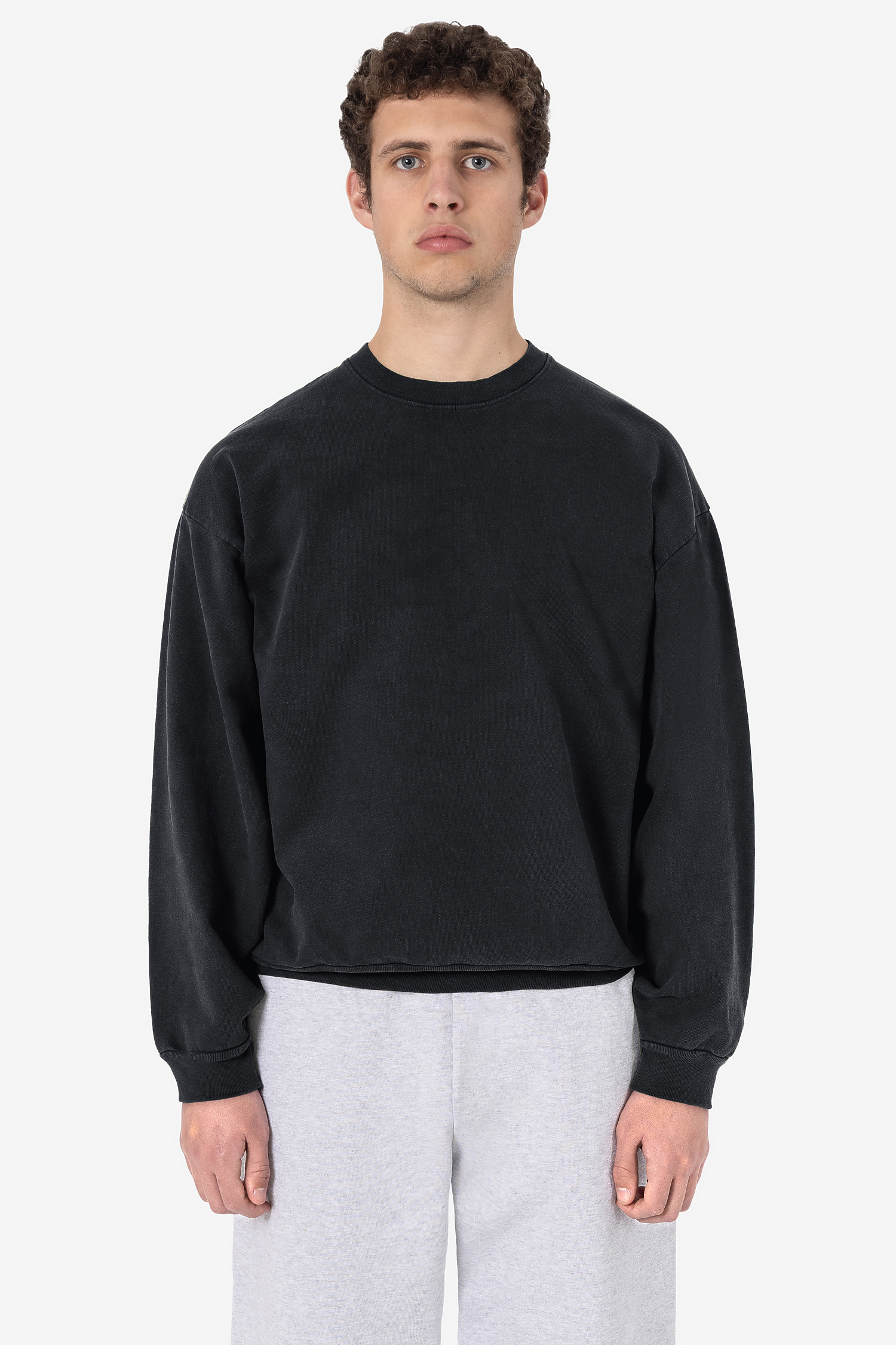 Luxurious 14oz Heavy Fleece Garment Dyed Crewneck Sweatshirt - Soft & Warm