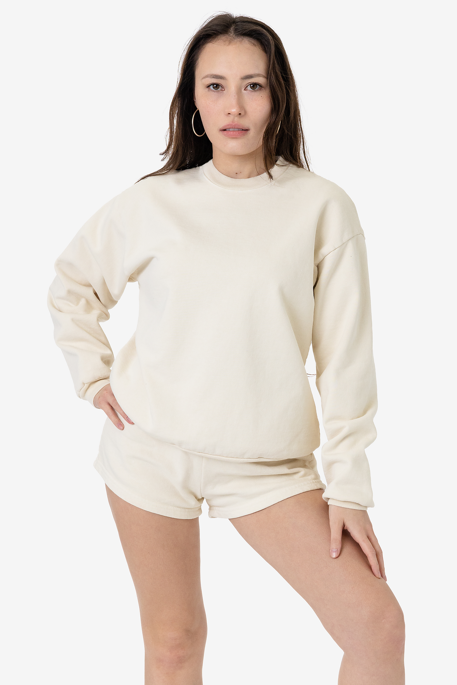 Luxurious 14oz Heavy Fleece Garment Dyed Crewneck Sweatshirt - Soft & Warm