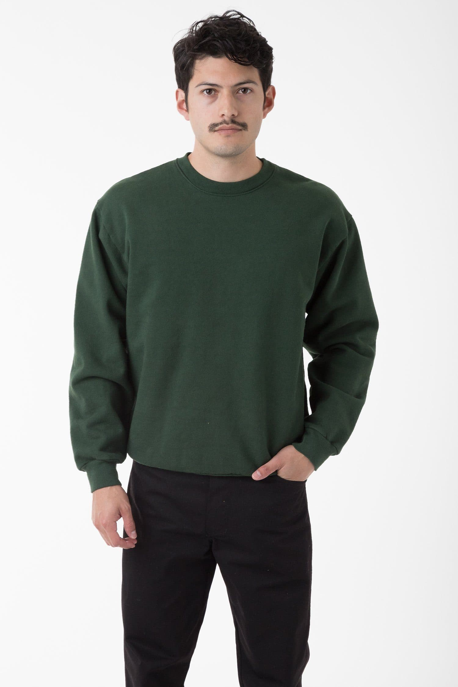 Luxurious 14oz Heavy Fleece Garment Dyed Crewneck Sweatshirt - Soft & Warm