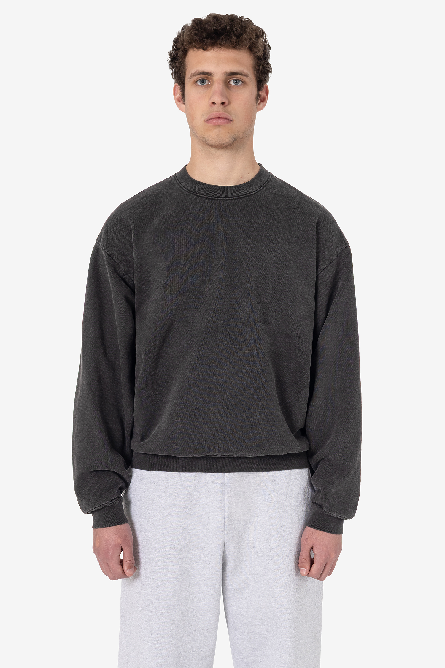 Luxurious 14oz Heavy Fleece Garment Dyed Crewneck Sweatshirt - Soft & Warm