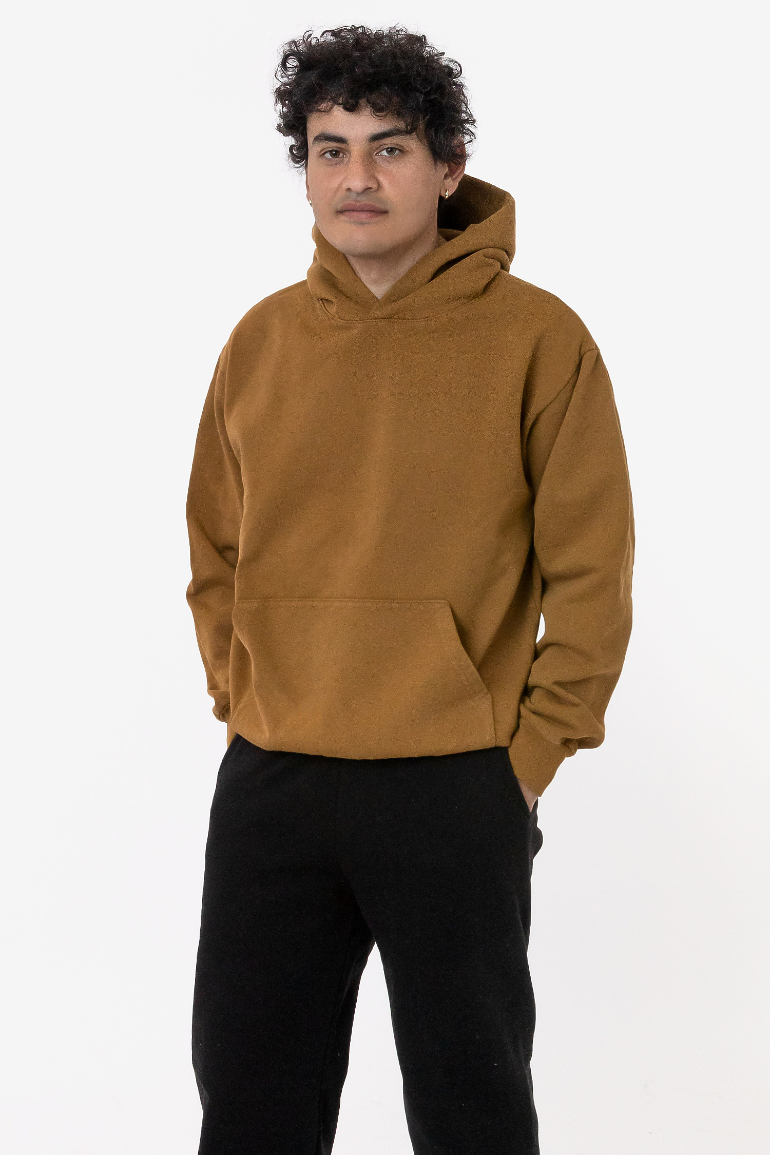 Premium Heavyweight Fleece Pullover Hoody with Kangaroo Pocket and Ribbed Cuffs