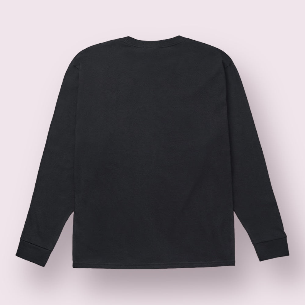 Men's Heavyweight Open-End Cotton Long Sleeve Tee | Durable Classic Fit Shirt