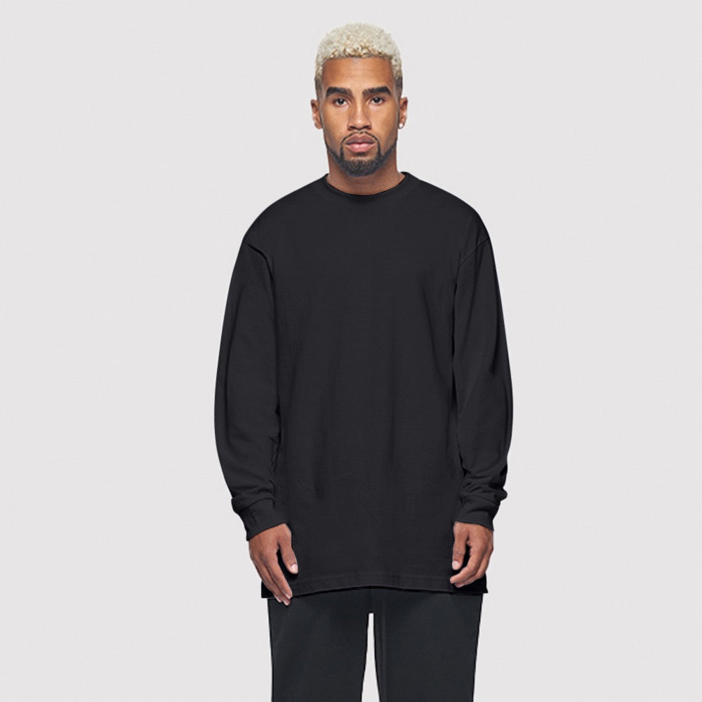 Luxe Diamond Weight 9oz Combed Cotton Long Sleeve Tee