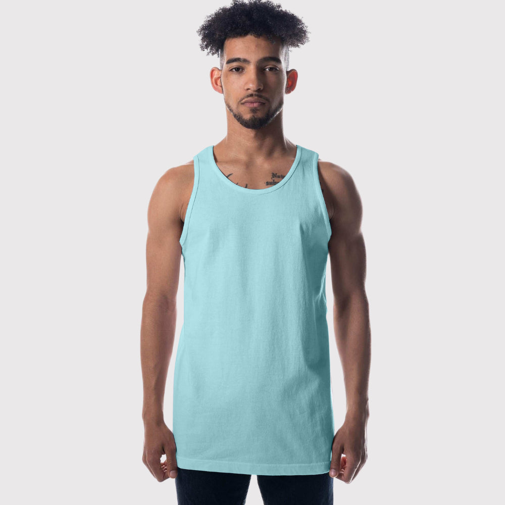 Men's Heavyweight 100% Open-End Cotton Classic Fit Tank Top Durable