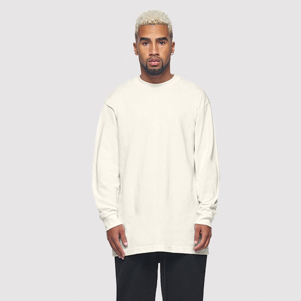 Luxe Diamond Weight 9oz Combed Cotton Long Sleeve Tee