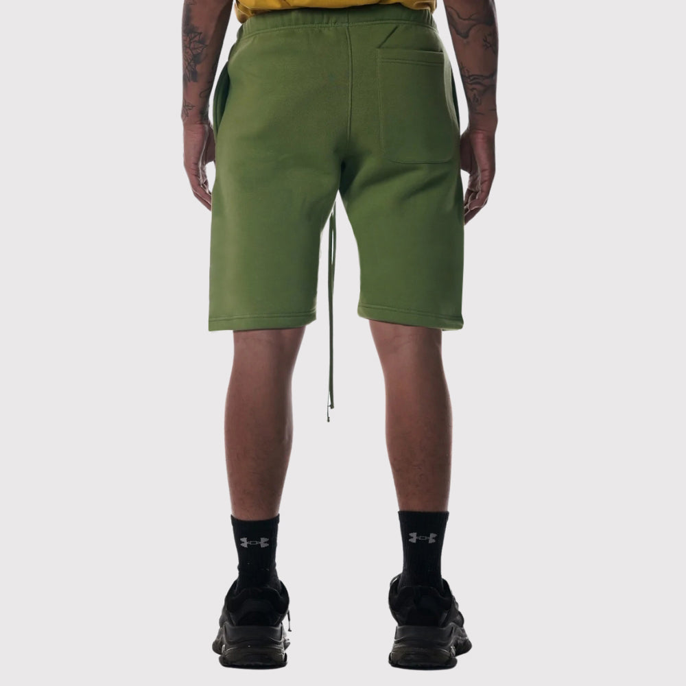 Heavyweight 3-End Fleece Drop-Crotch Combed Cotton Shorts with Drawcords