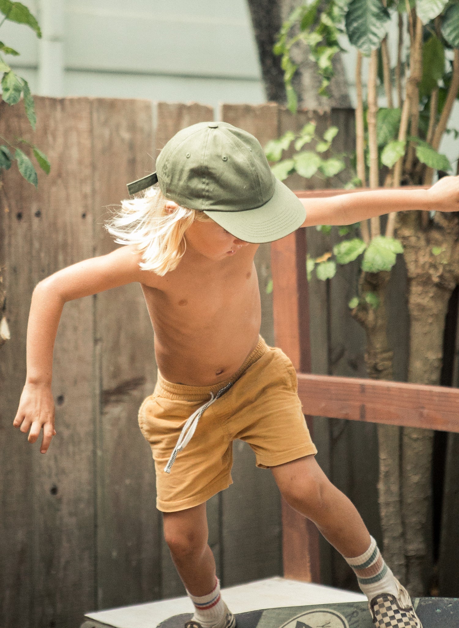 Kids Brushed Cotton Twill Field Trip Hat Adjustable Strapback