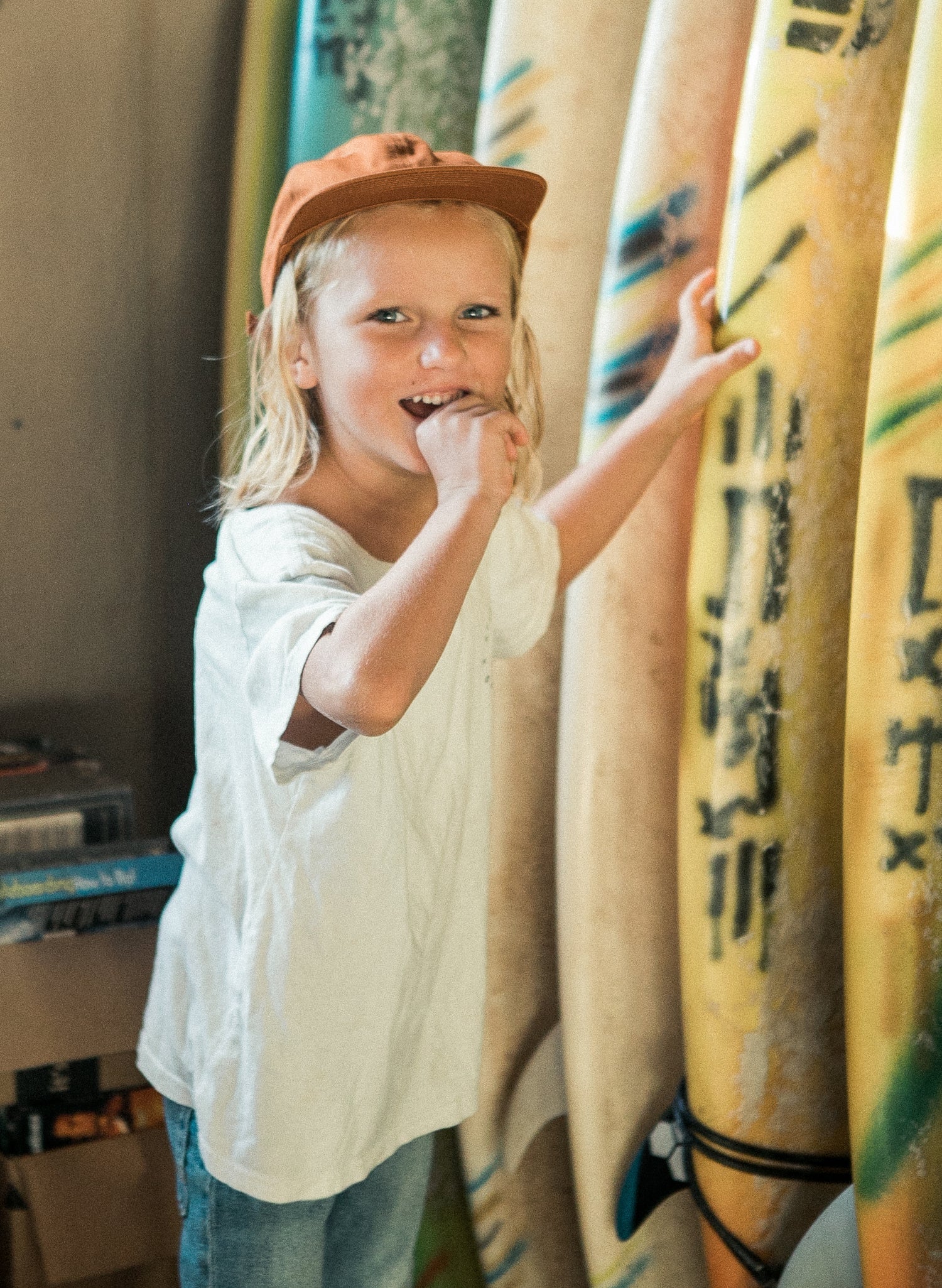 Kids Brushed Cotton Twill Field Trip Hat Adjustable Strapback