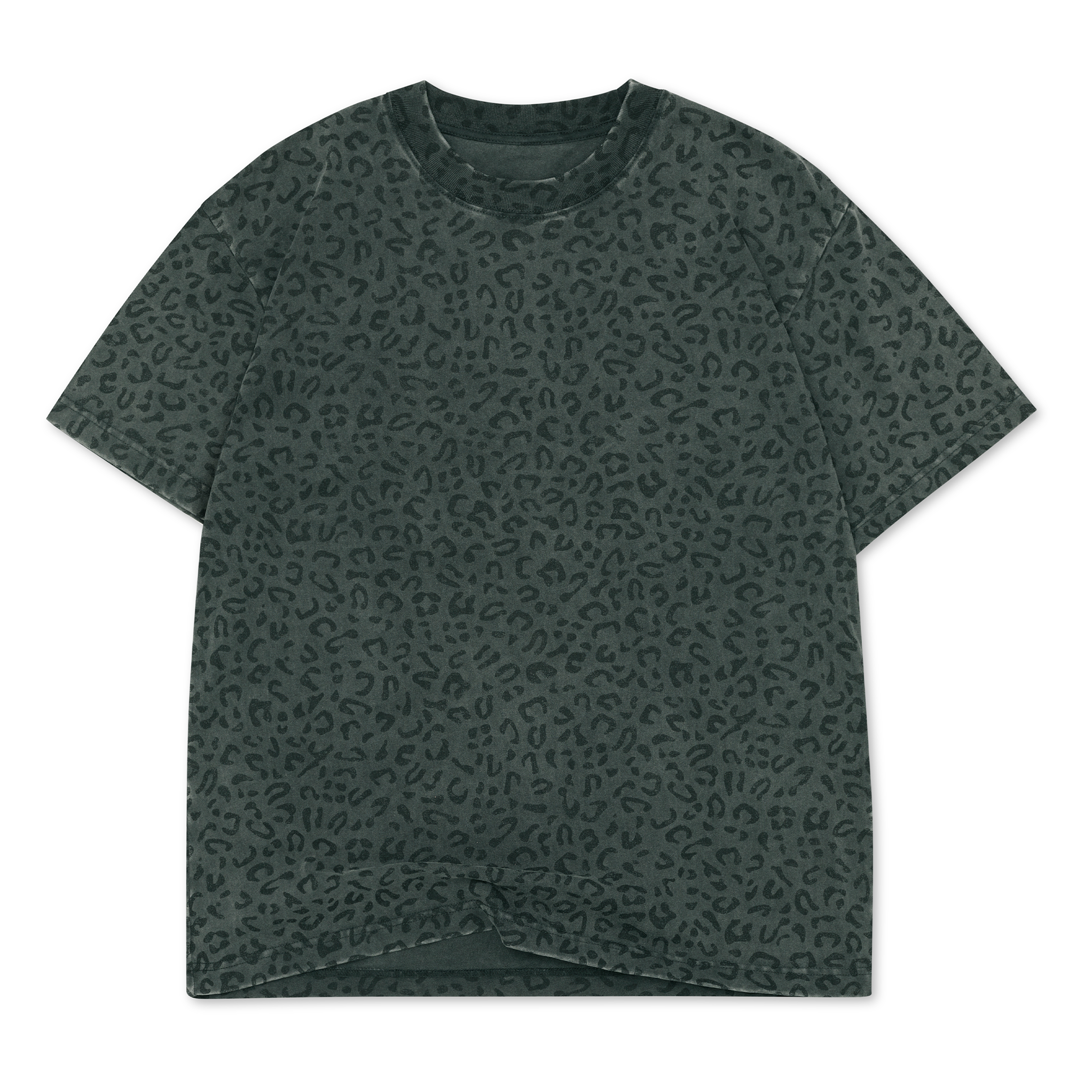 Oversized Box Short Sleeve Tee 7.5oz Enzyme-Wash Cotton Drop Shoulder