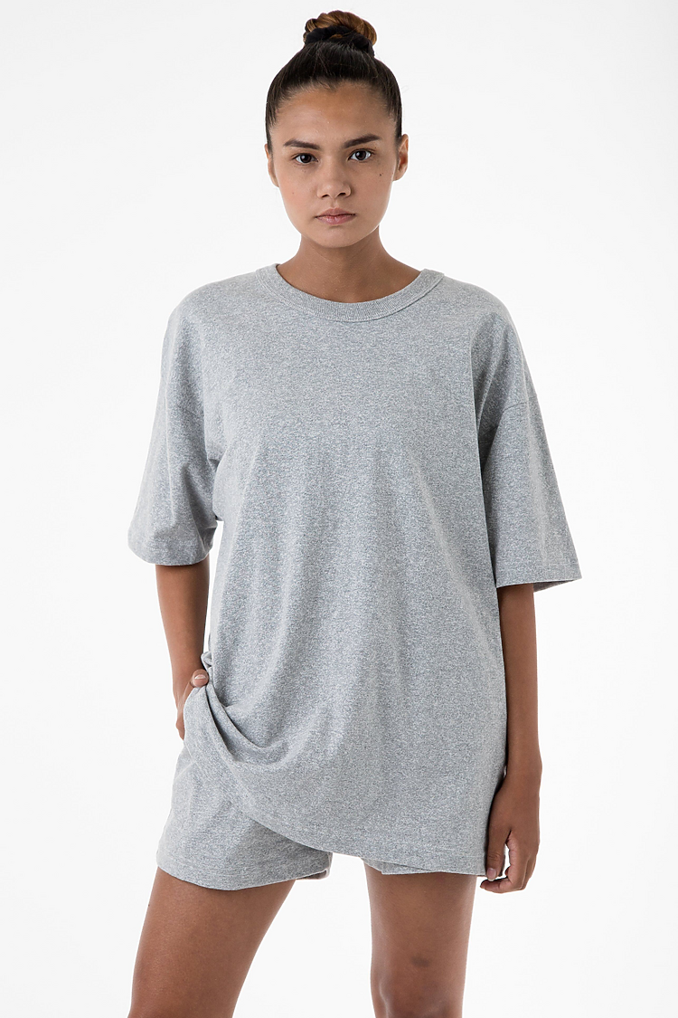 Premium Heavyweight 8.0oz Short Sleeve Mock Twist Crew Neck T-Shirt