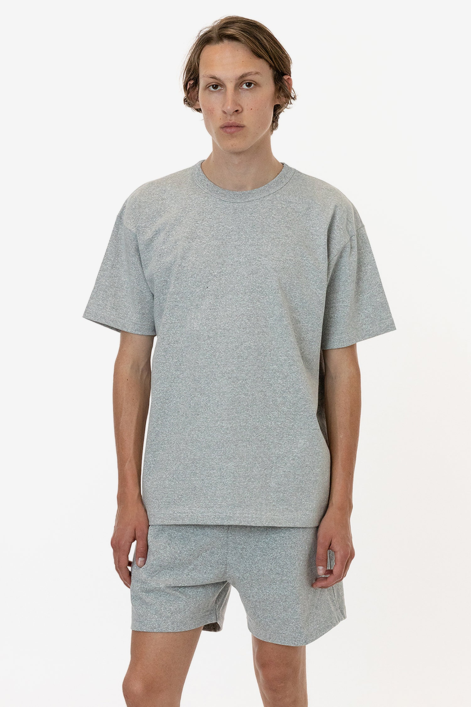 Premium Heavyweight 8.0oz Short Sleeve Mock Twist Crew Neck T-Shirt