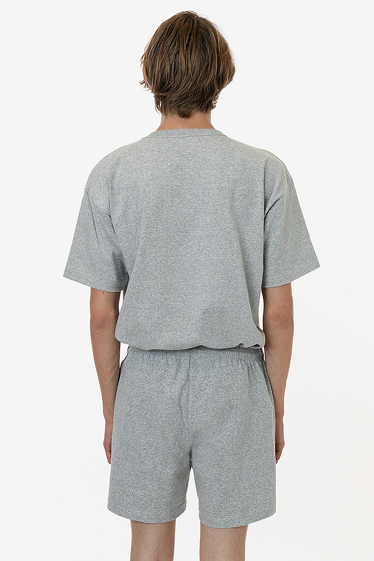 Unisex Mock Twist 8oz Super Heavy Jersey Gym Shorts with Side Pockets