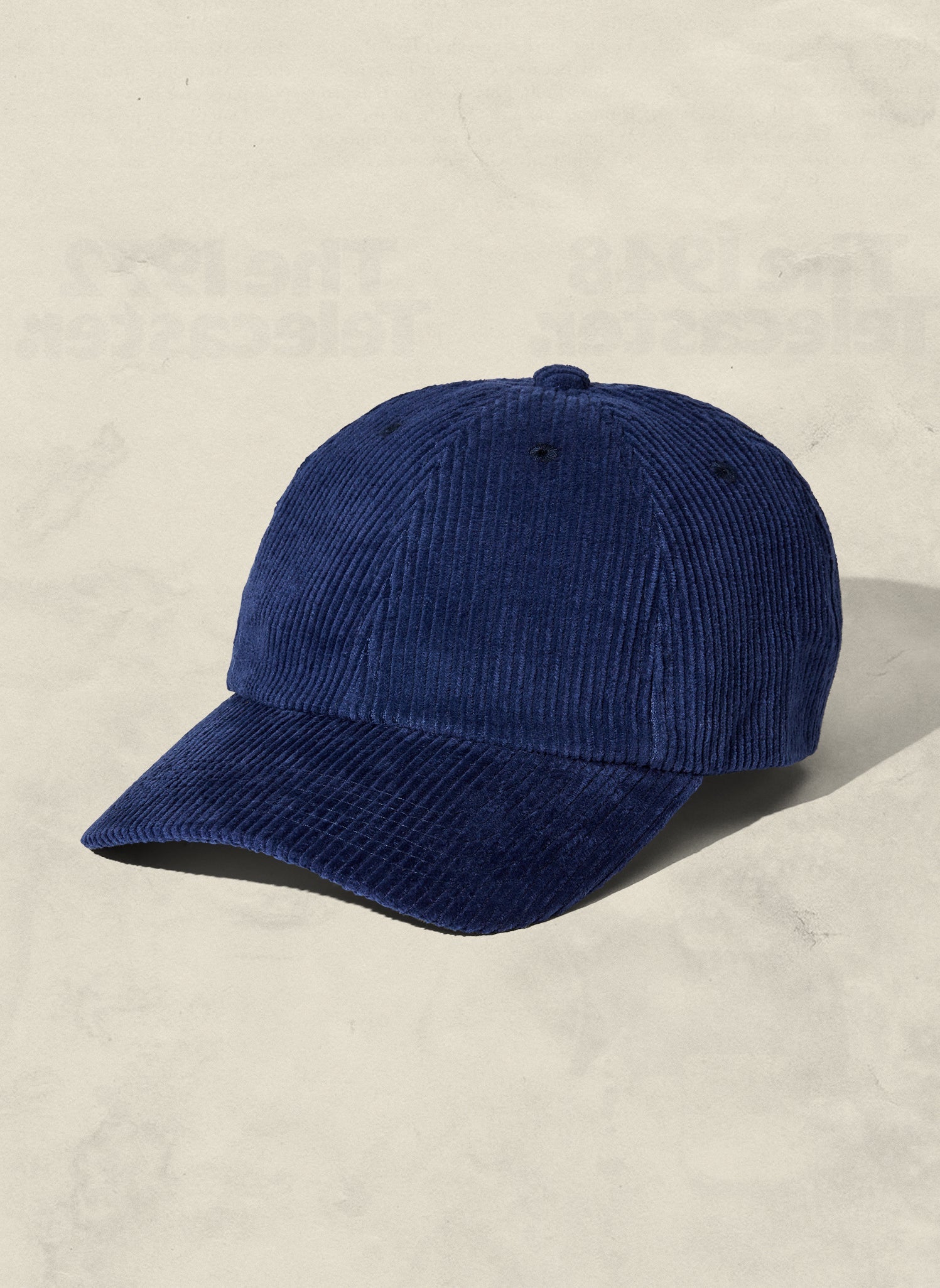 Corduroy Unstructured Dad Hat with Curved Brim and Brass Clasp
