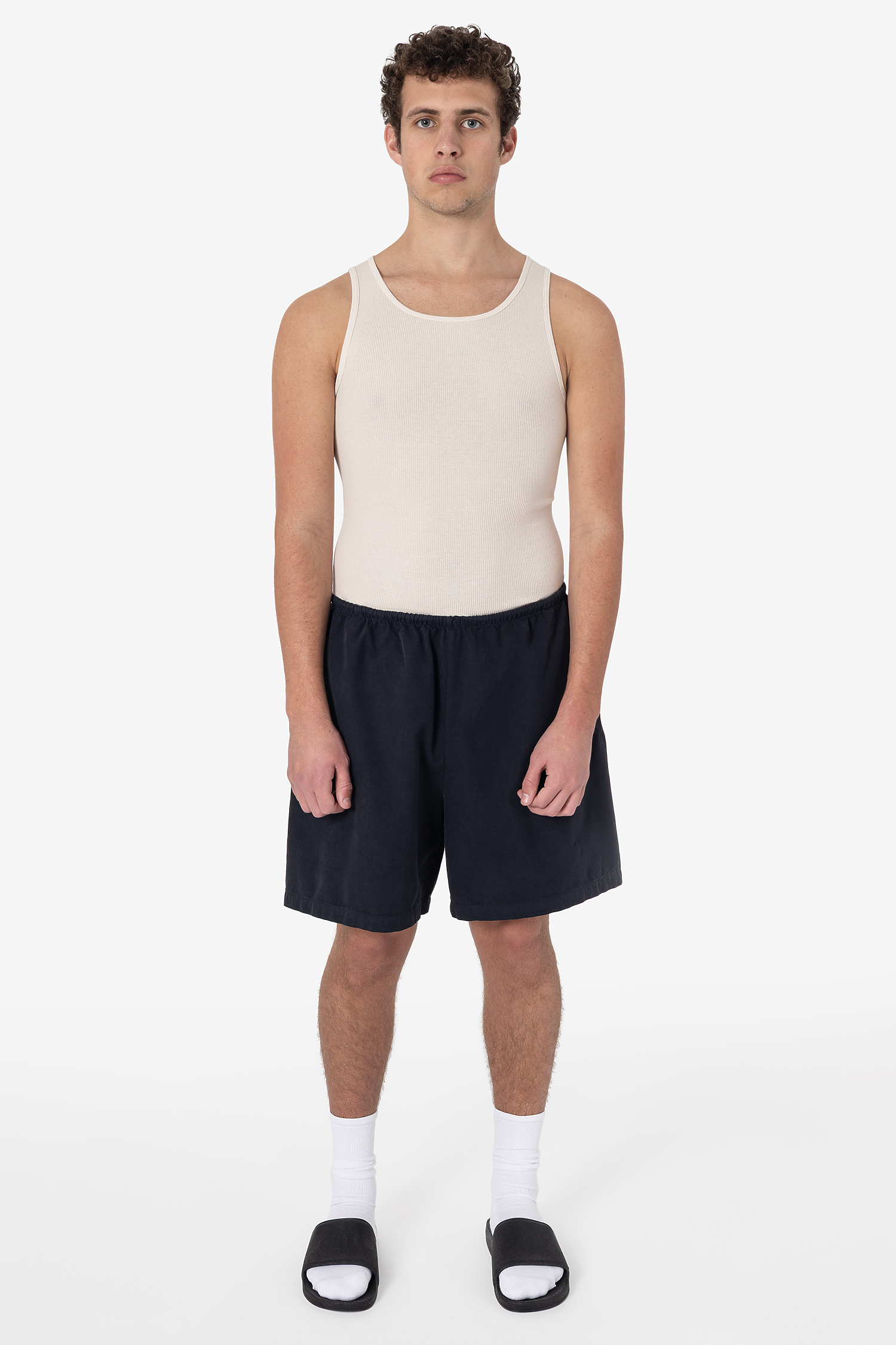 Unisex Lightweight Micro Canvas Shorts with Drawcord, Pockets, Pre-Washed Comfort