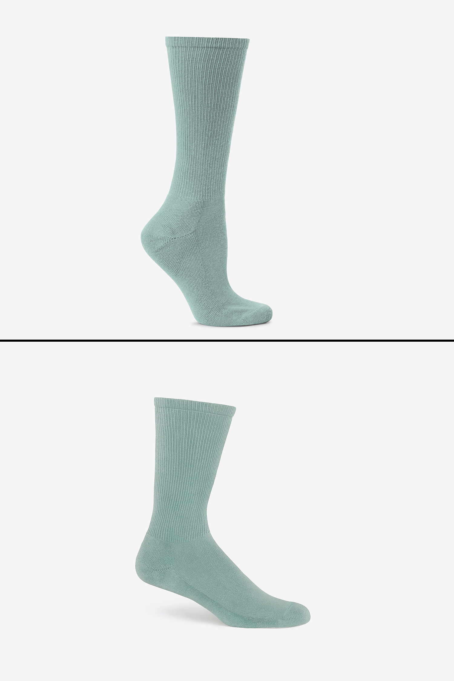 Premium Unisex Crew Socks with Cushion, Rib, Y-Gusset for Lasting Comfort