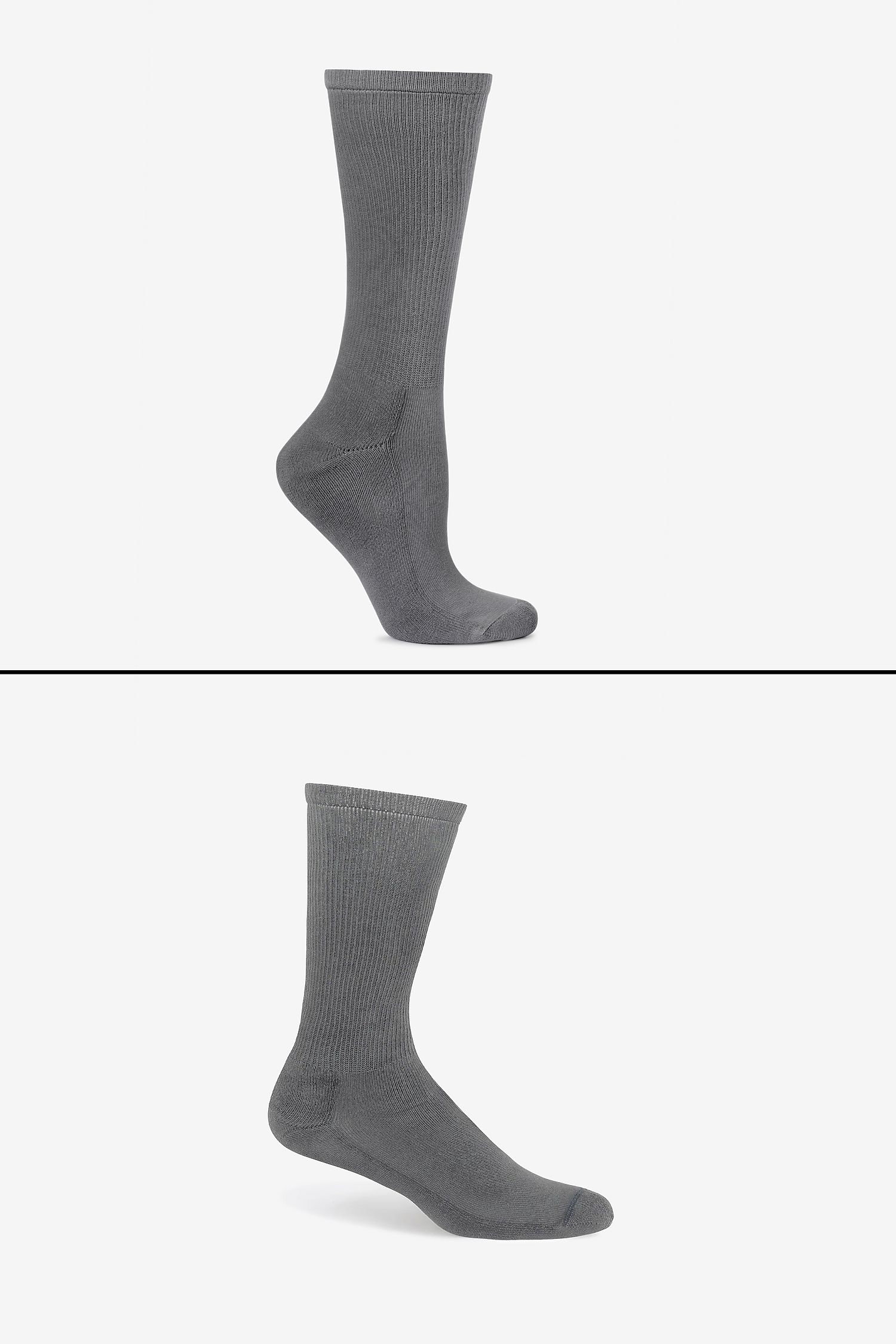 Premium Unisex Crew Socks with Cushion, Rib, Y-Gusset for Lasting Comfort