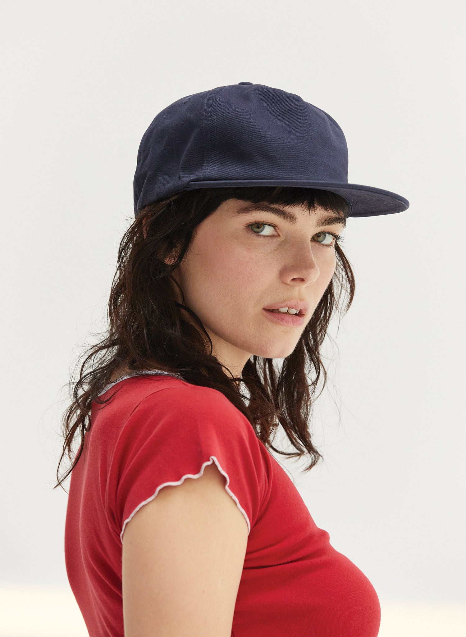 Brushed Cotton 5-Panel Field Trip Snapback Hat Adjustable Closure