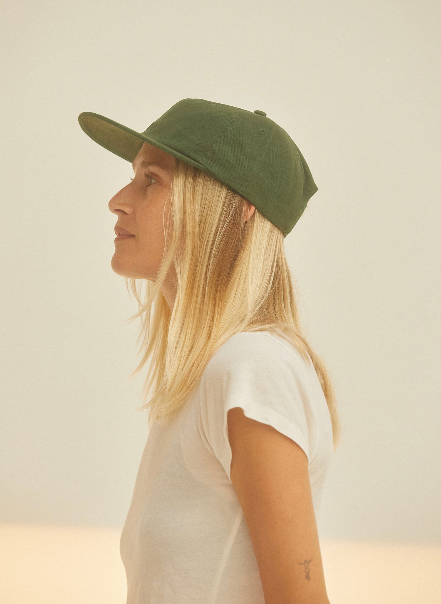 Brushed Cotton Field Trip Hat Unstructured 6-Panel Adjustable Brass Strap