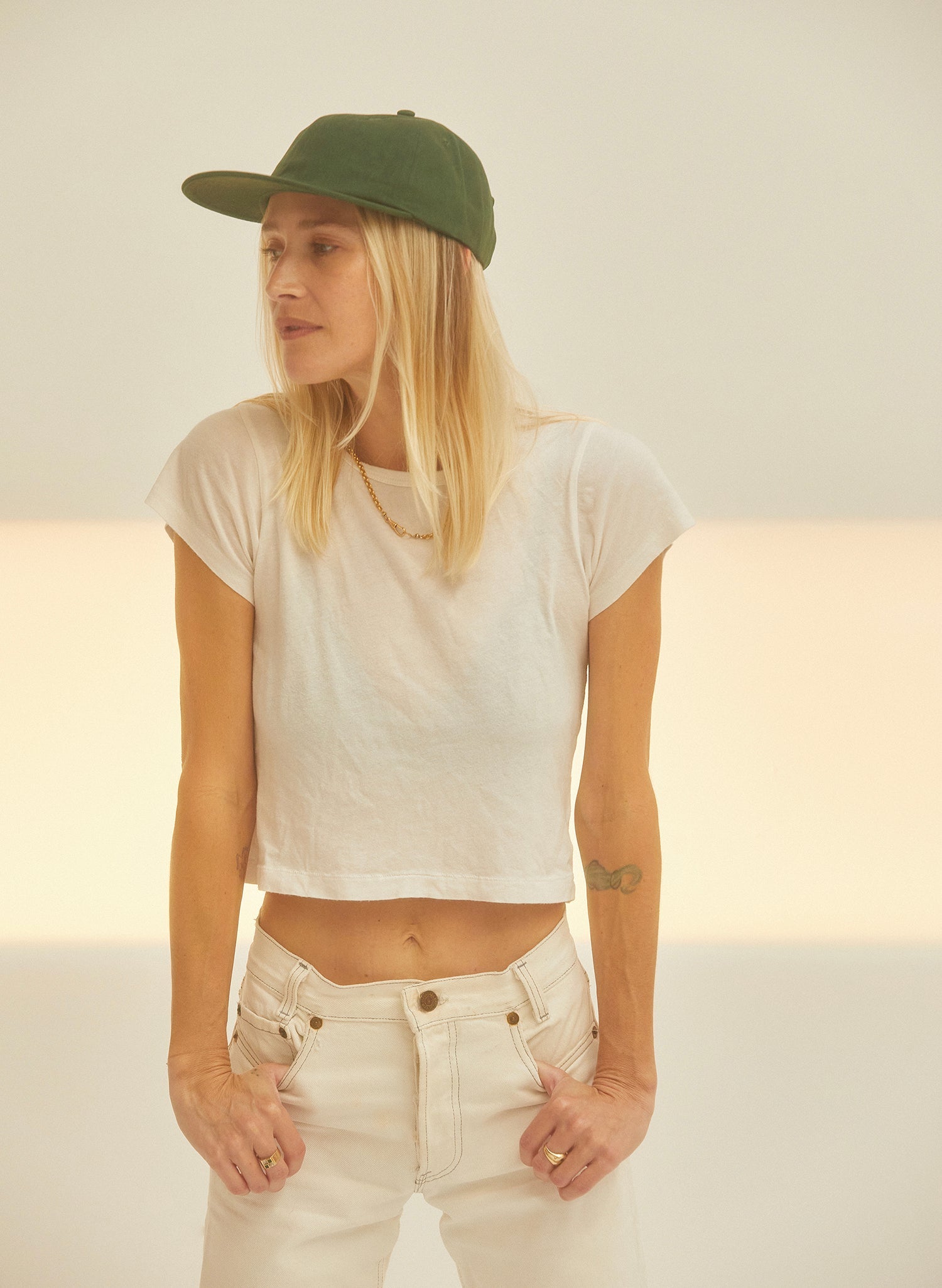 Brushed Cotton Field Trip Hat Unstructured 6-Panel Adjustable Brass Strap