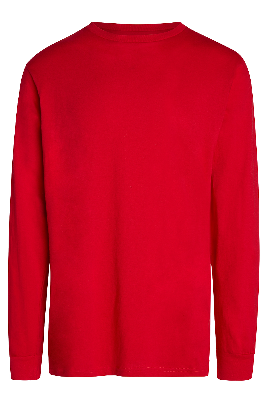 Premium Long Sleeve Crew Neck Tee 100% Ringspun Combed Cotton