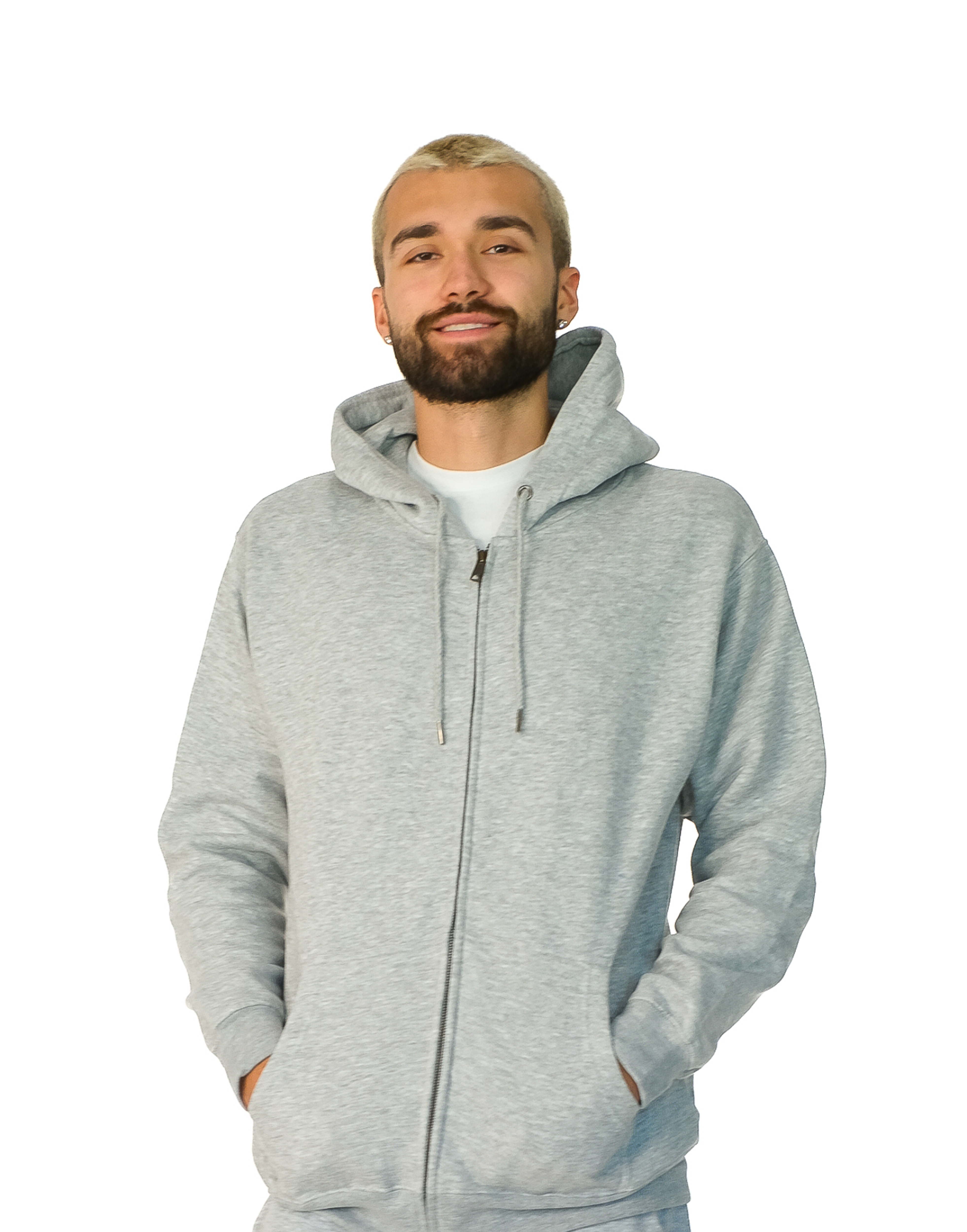 Premium Poly-Cotton Full-Zip Hoodie with YKK Zipper Multiple Colors
