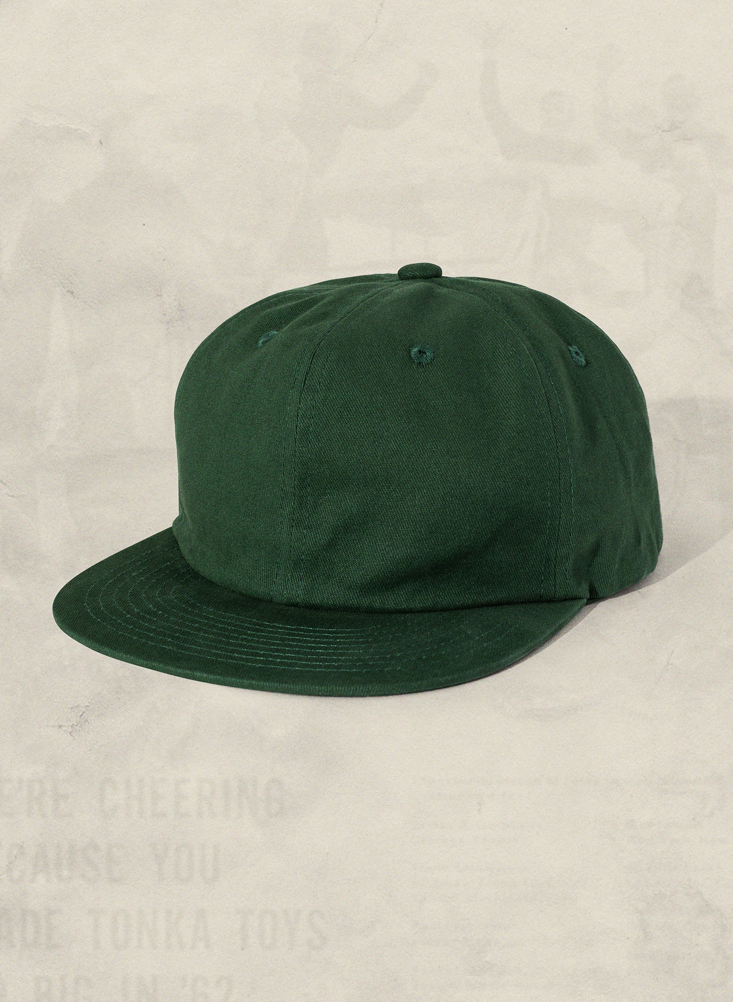 Brushed Cotton Field Trip Hat Unstructured 6-Panel Adjustable Brass Strap