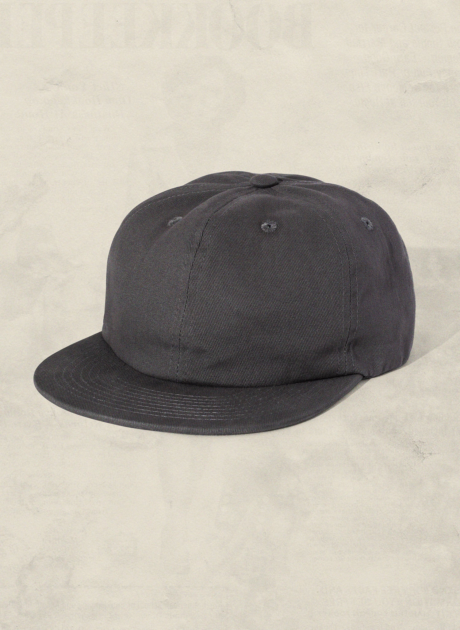Brushed Cotton Field Trip Hat Unstructured 6-Panel Adjustable Brass Strap