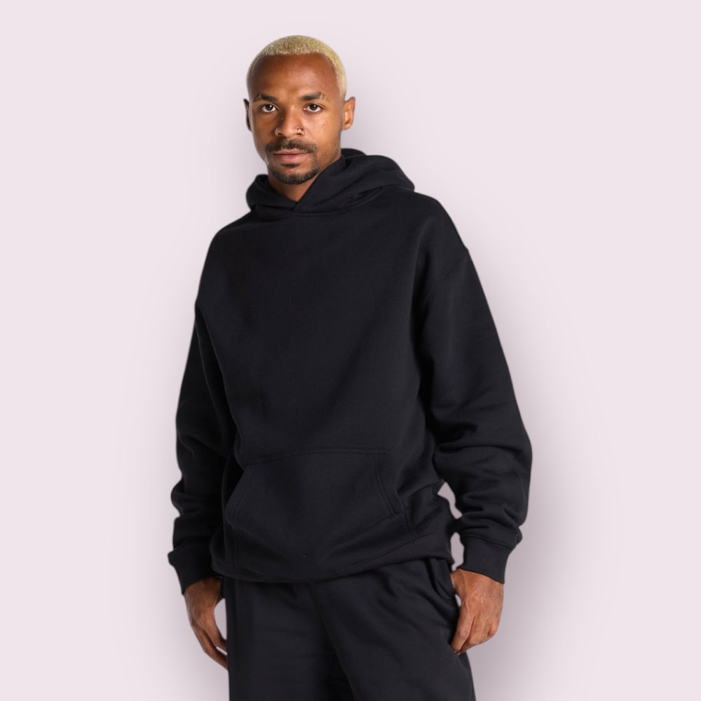 Blueprint Relaxed-Fit Unisex Hoodie 80% Cotton 20% Polyester Triple Polish