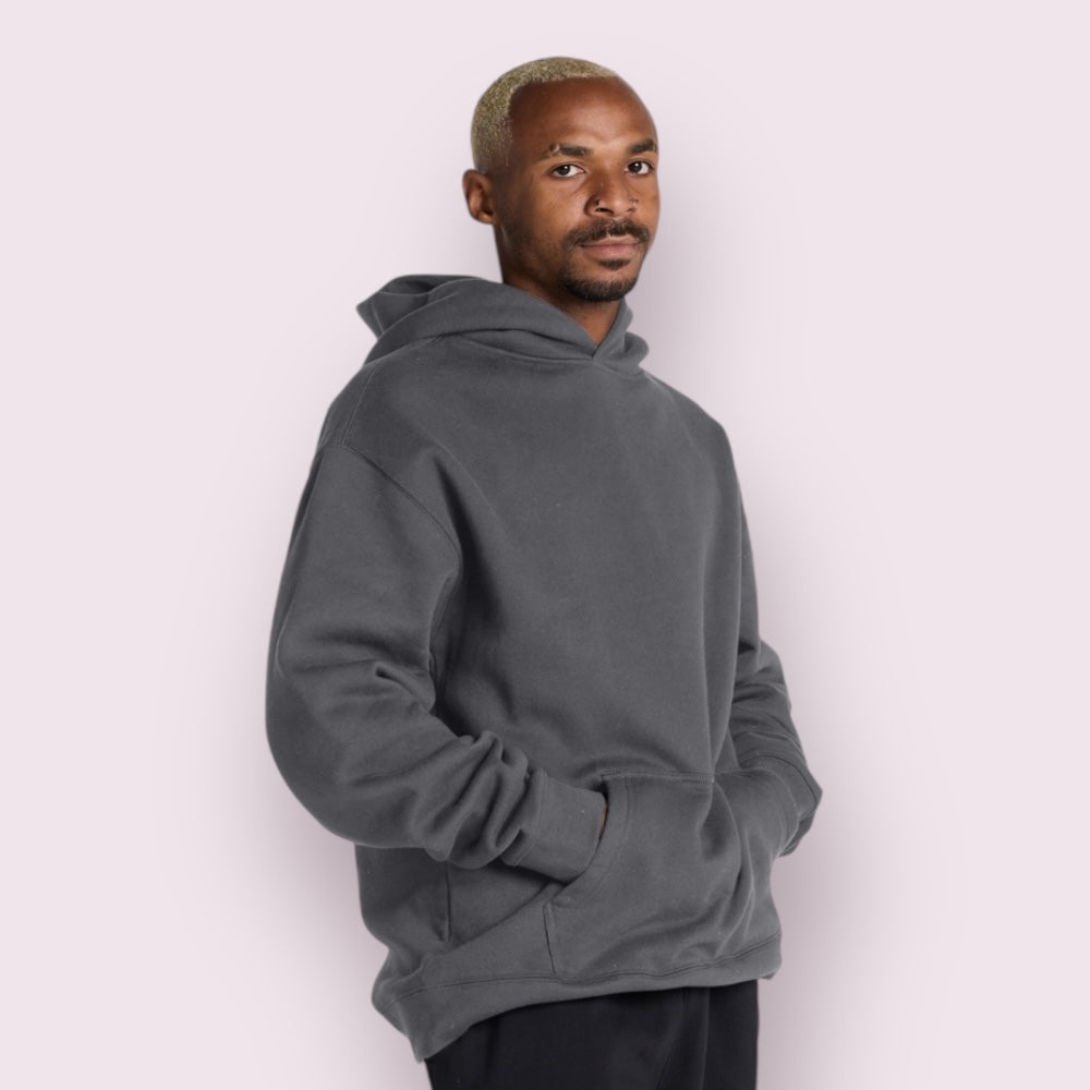 Blueprint Relaxed-Fit Unisex Hoodie 80% Cotton 20% Polyester Triple Polish