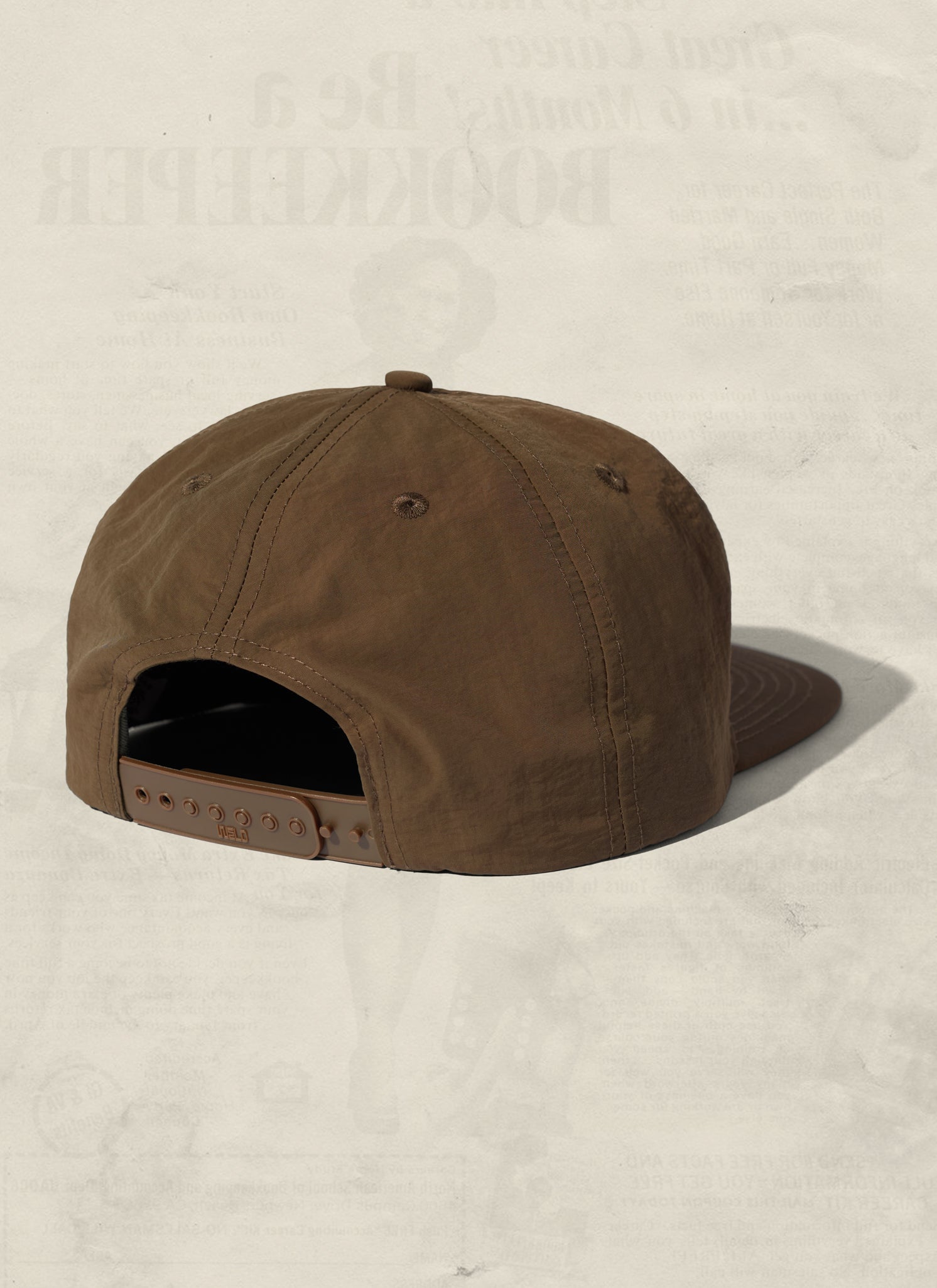 Nylon Field Trip Snapback Hat - Lightweight 5-Panel Adjustable Cap
