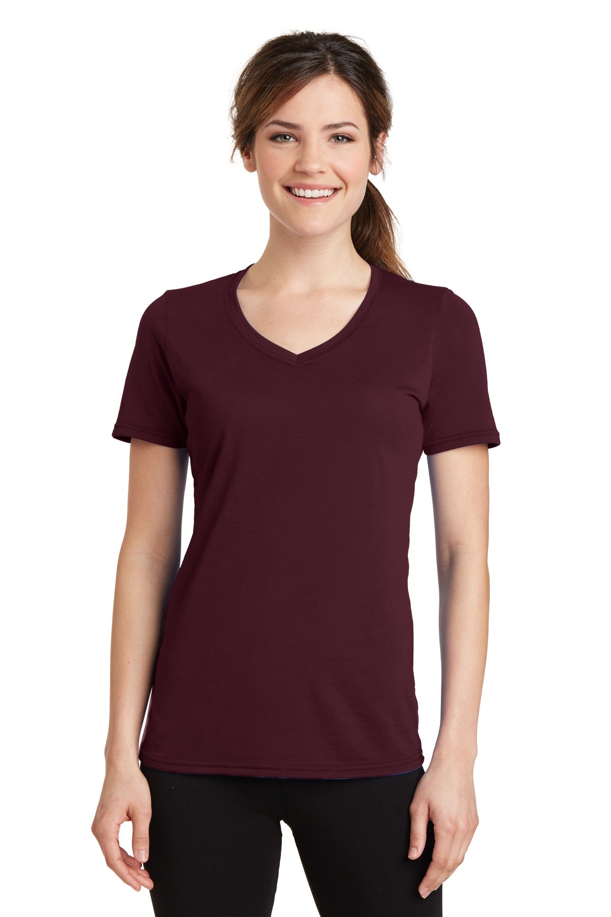 https://images.shirtspace.com/fullsize/1au3oDnSCg457x2YlZZhLQ%3D%3D/75179/10168-port-company-lpc381v-ladies-performance-blend-v-neck-tee-front-athletic-maroon.jpg