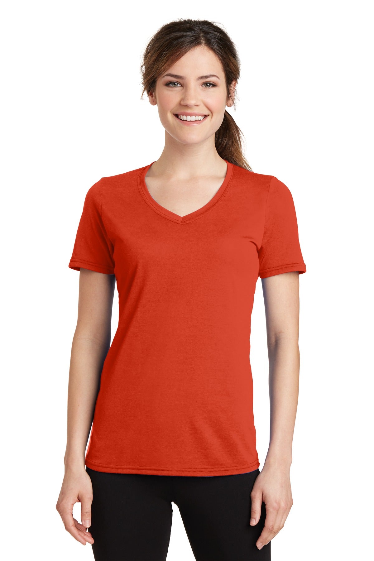 https://images.shirtspace.com/fullsize/PeSE1JPceMZRHM9NqGI58g%3D%3D/75189/10168-port-company-lpc381v-ladies-performance-blend-v-neck-tee-front-orange.jpg