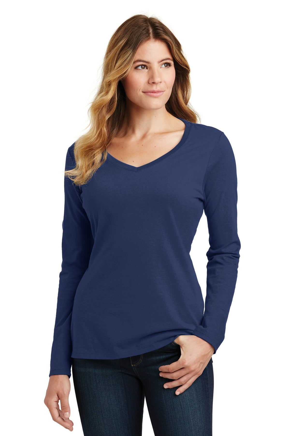 https://images.shirtspace.com/fullsize/dDeLsmierKXk2lgp6Is1mw%3D%3D/75294/10169-port-company-lpc450vls-ladies-long-sleeve-fan-favorite-v-neck-tee-front-team-navy.jpg