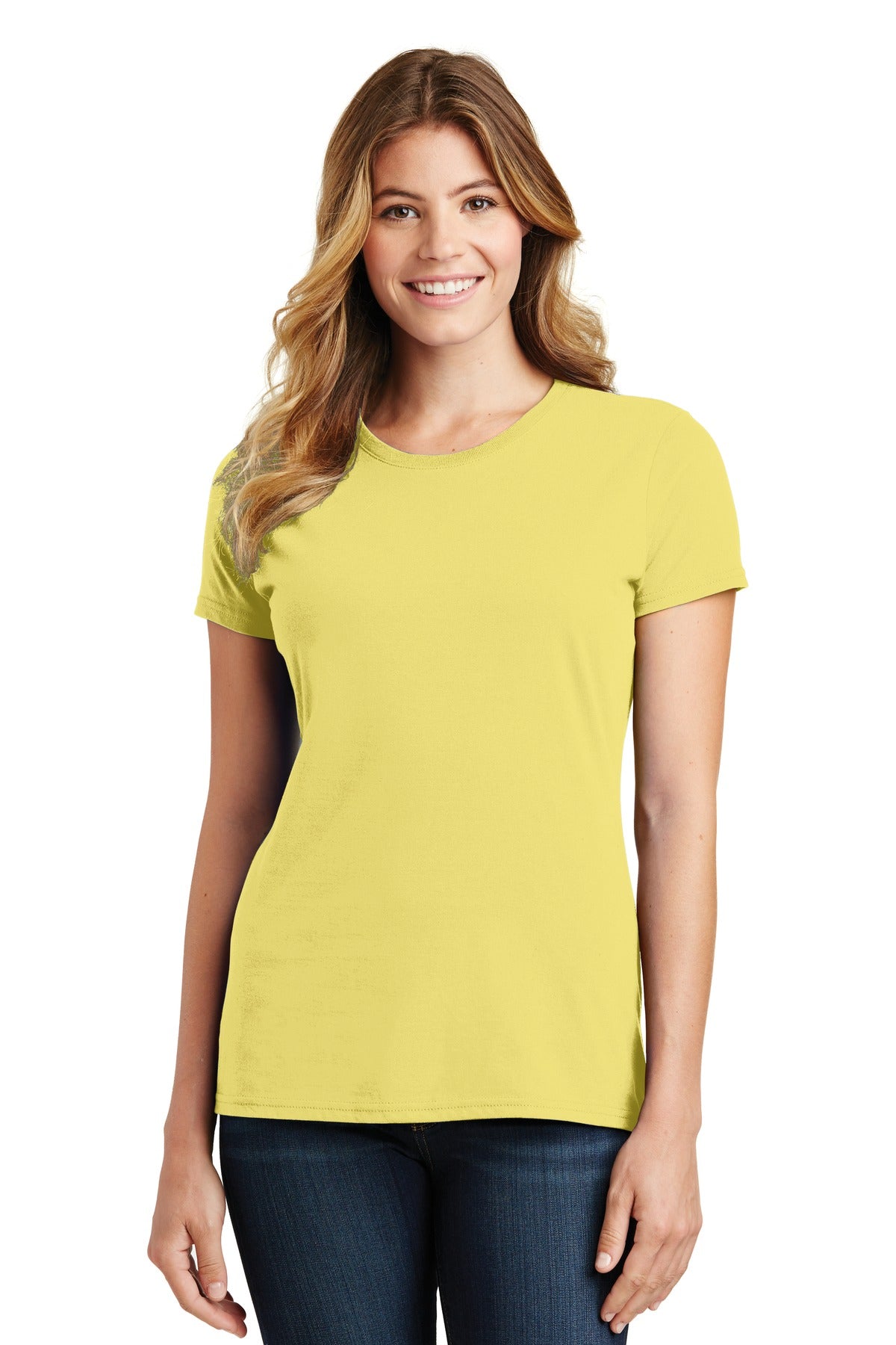 https://images.shirtspace.com/fullsize/mVg%2Futuu9x%2BpOgc1FIVFvw%3D%3D/75234/10170-port-company-lpc450-ladies-fan-favorite-tee-front-yellow.jpg